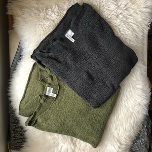 H&M Divided Green Loose Knit Sweater